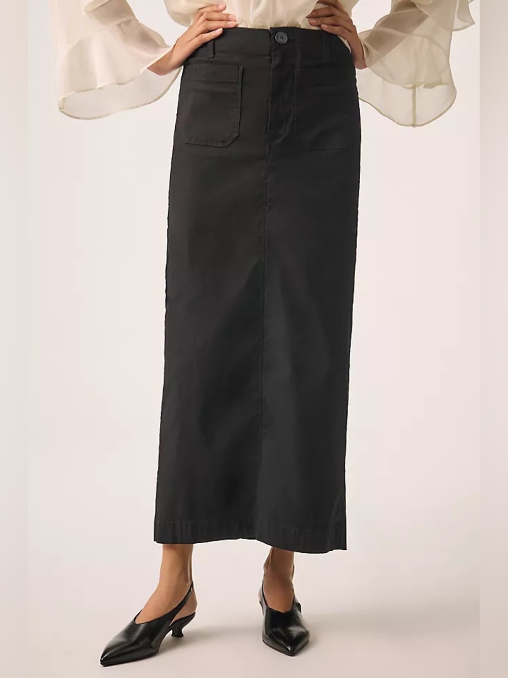 Anthropologie/ Maeve Colette Maxi Skirt in Black XXS